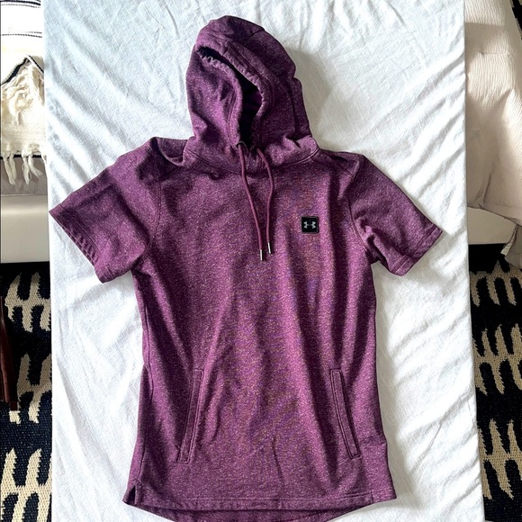 Under Armour Heathered Purple Hoodie Large - Picture 1 of 5